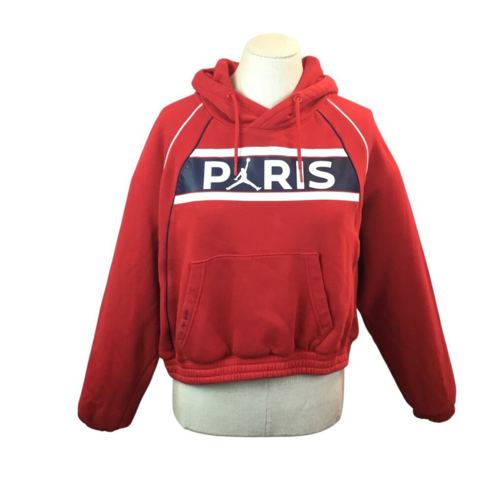 Jordan ICI C’EST Paris Red Hoodie M 80% Cotton 20% Polyester